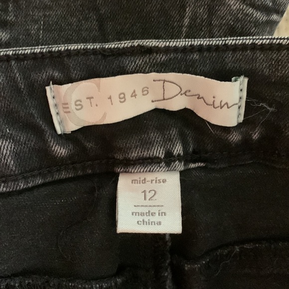 Cato Mid-Rise Womens Black Acid Wash Jeans NWOT! - Picture 5 of 6
